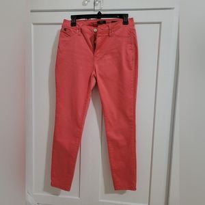 Curve Appeal Coral skinny jeans